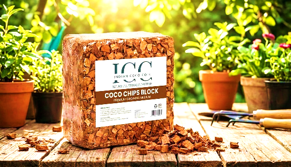 Low & high EC husk chip blocks