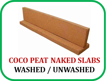 Coco peat naked slabs